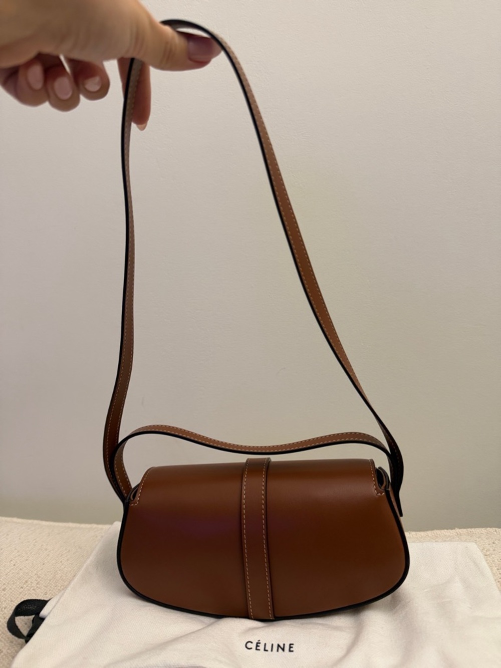 Celine Tabou Leather Handbag - Picture 3 of 10